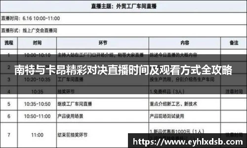 南特与卡昂精彩对决直播时间及观看方式全攻略